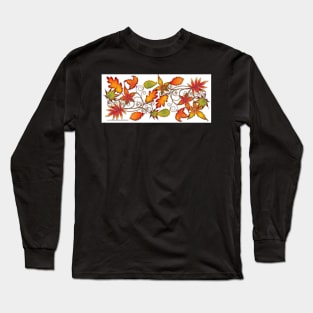 Autumn Leaves - panel Long Sleeve T-Shirt